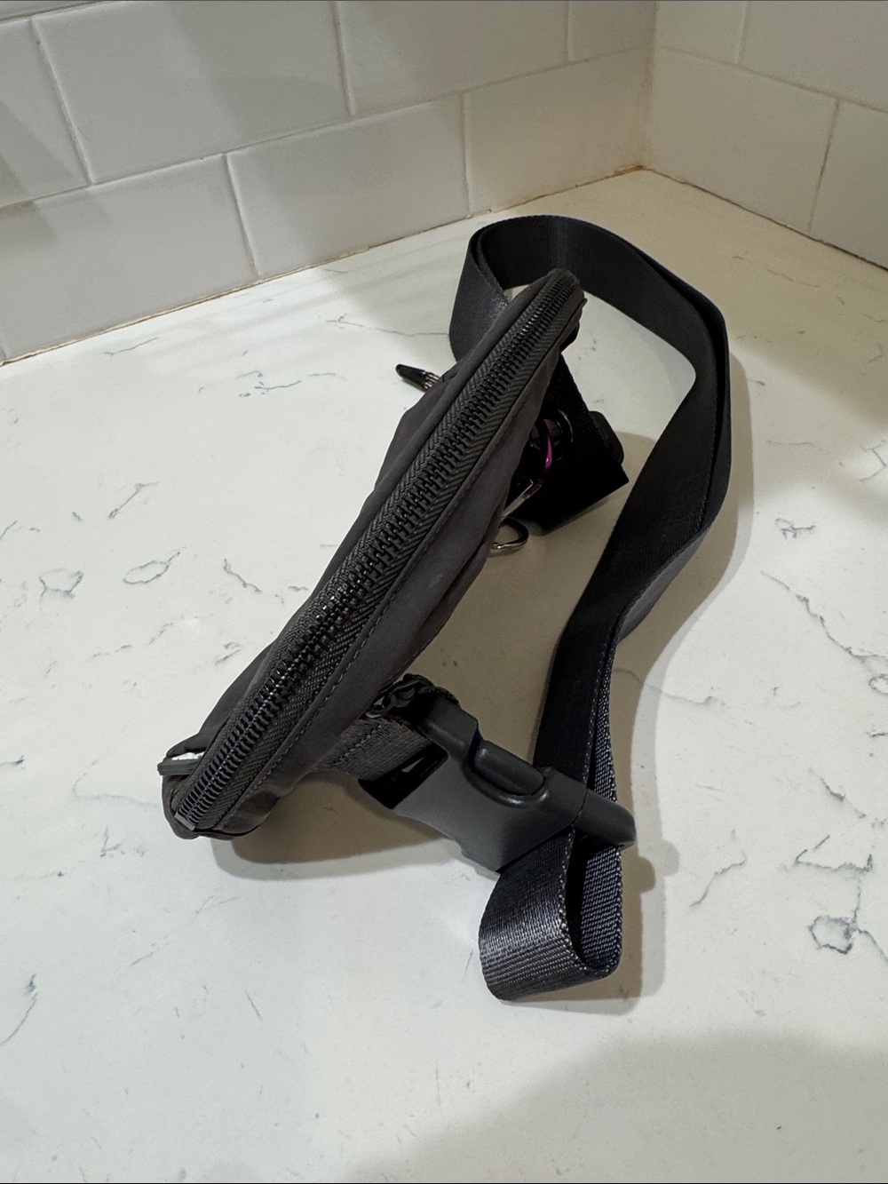 Unbranded Women's Dark Gray Crossbody Pouch belt bag Fanny pack NEW - Picture 8 of 11